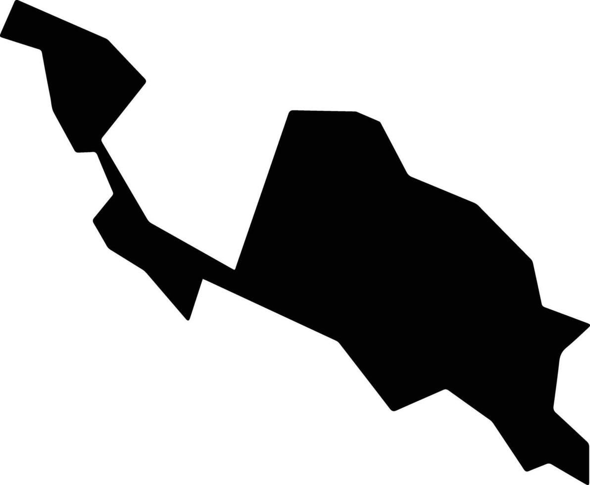 Marchand Saint Lucia silhouette map vector