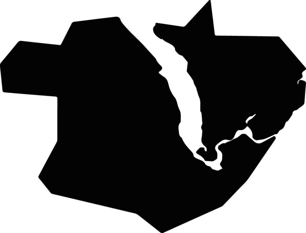 Marechal Deodoro Brazil silhouette map vector