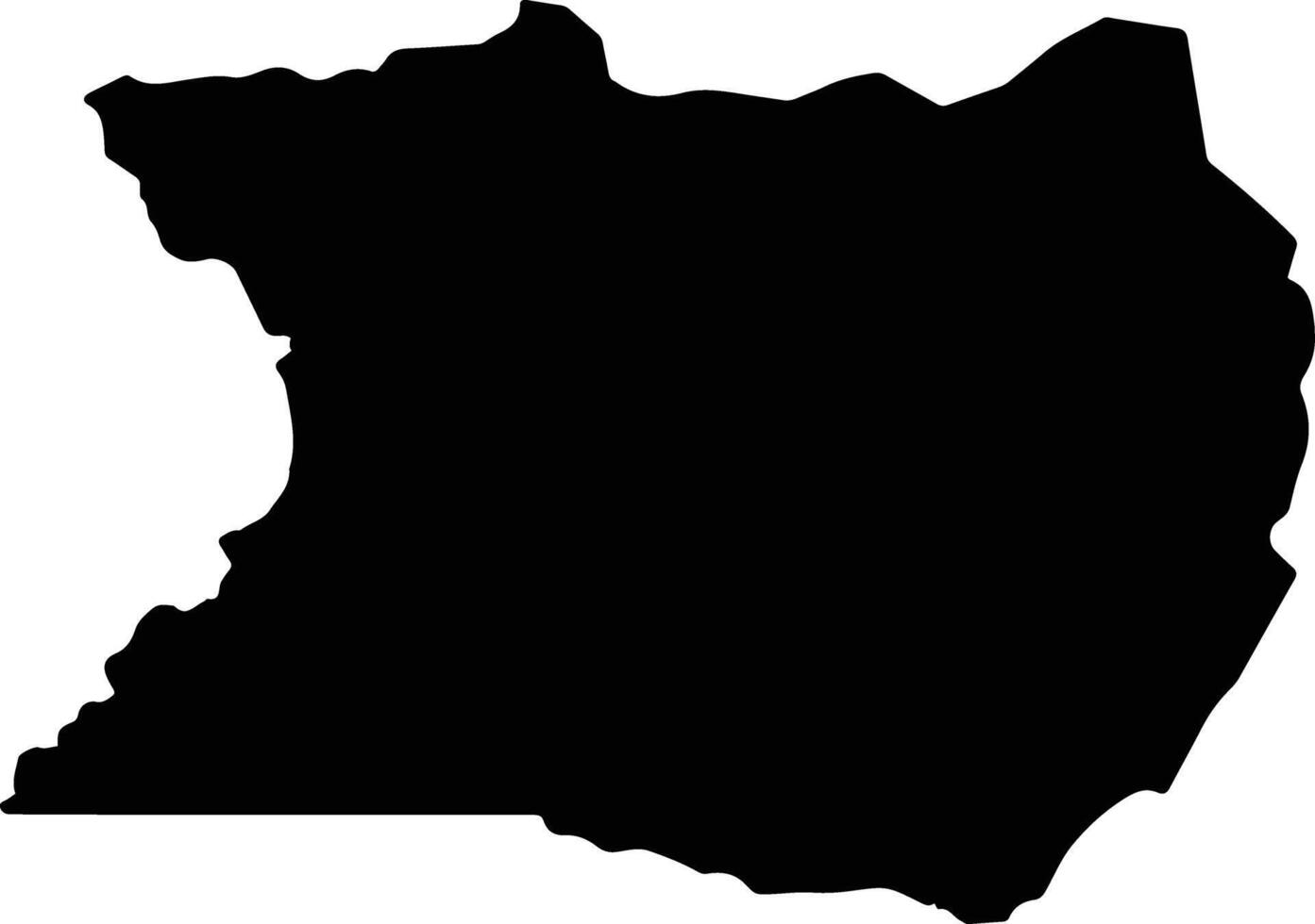 Marechal Thaumaturgo Brazil silhouette map vector