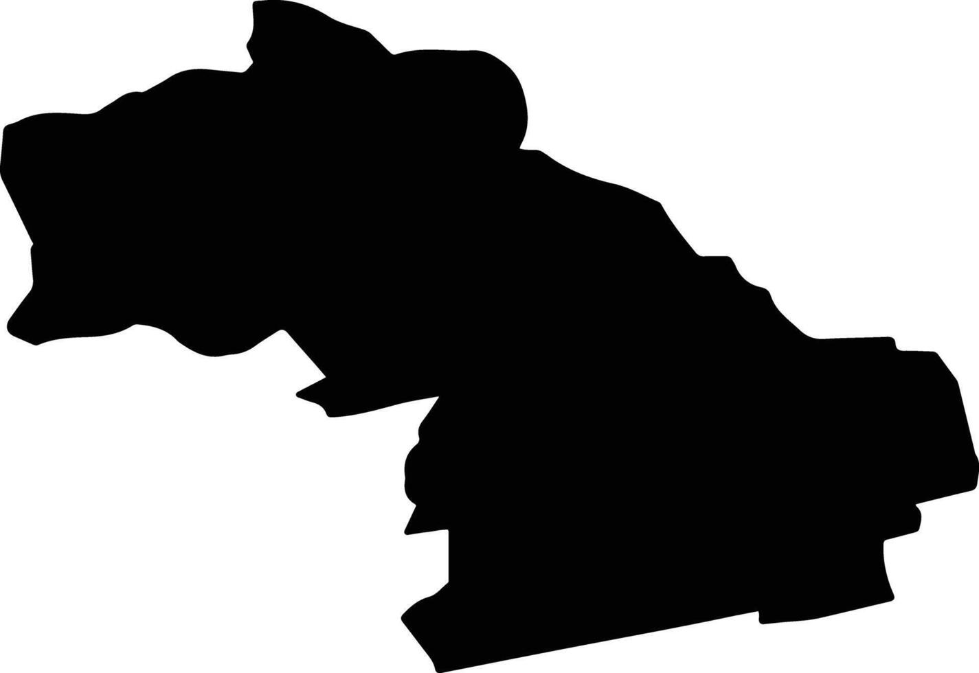 MARGARITESTI Romania silhouette map vector