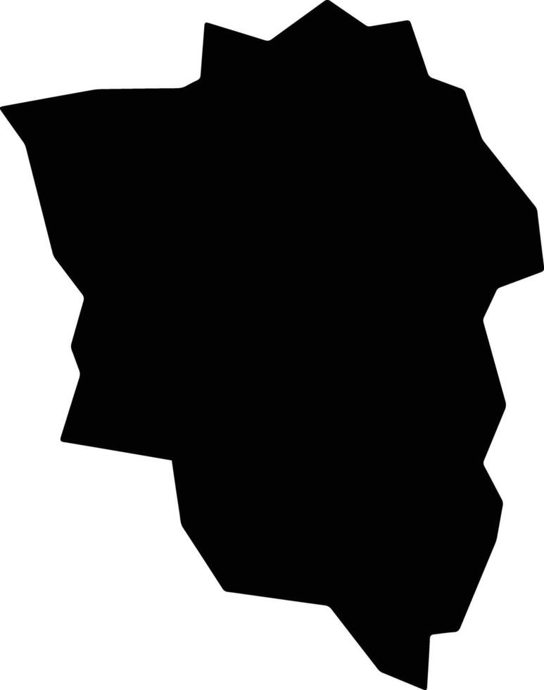 Matongo Burundi silhouette map vector