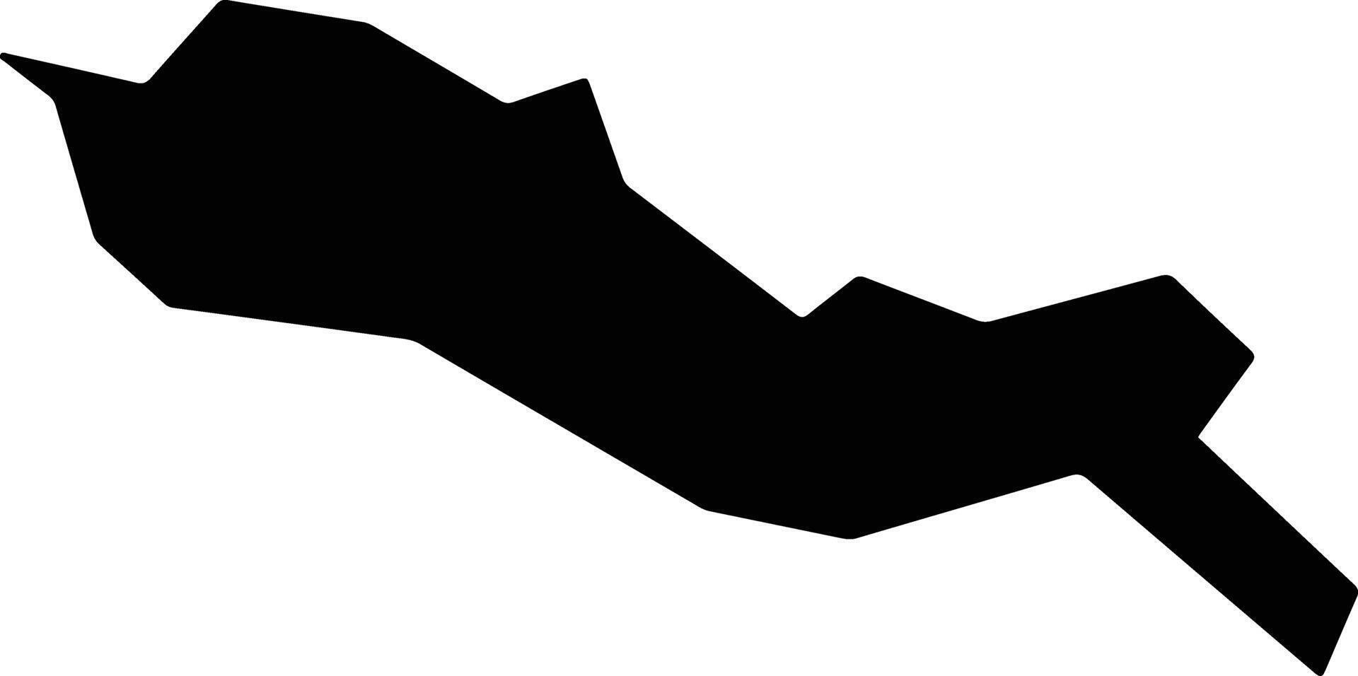 Matsukawa Japan silhouette map vector