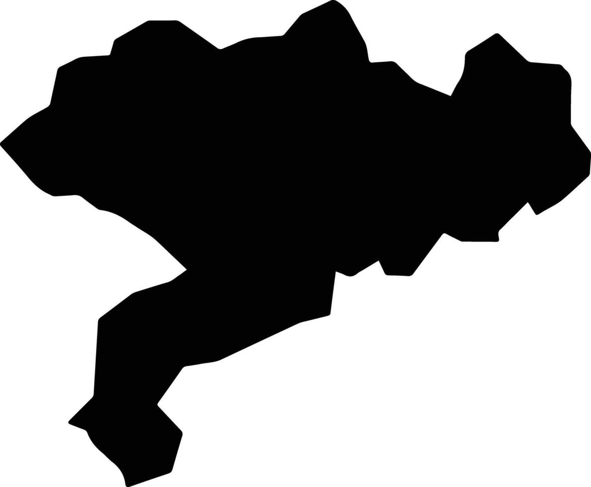Matungu Kenya silhouette map vector