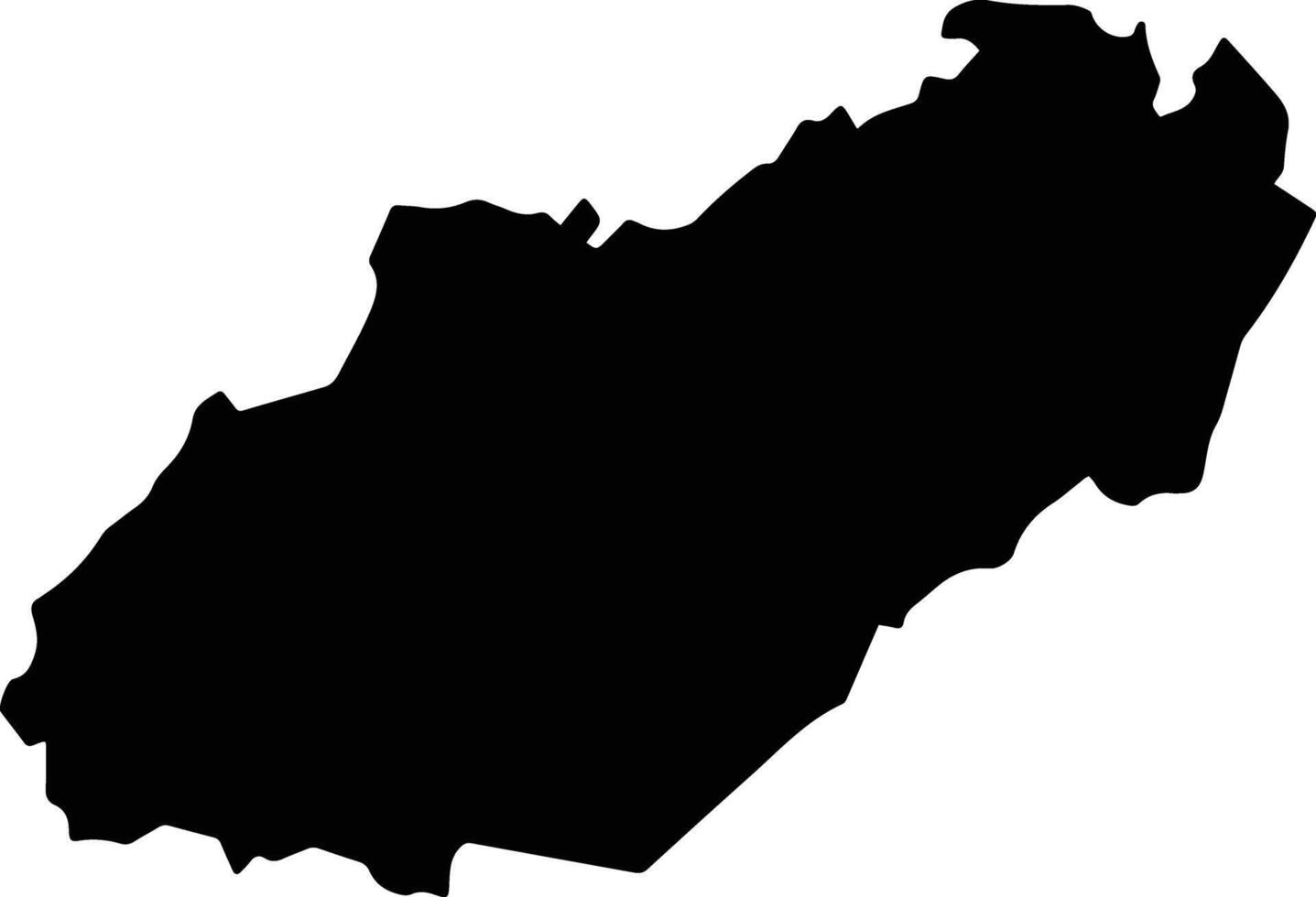 Matuga Kenya silhouette map vector
