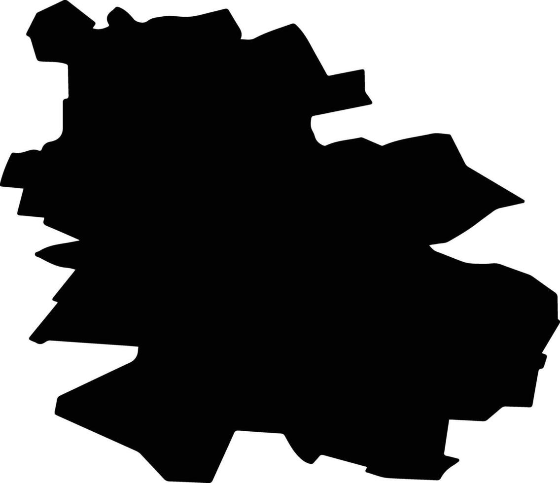 Matveyevsky District Russia silhouette map vector