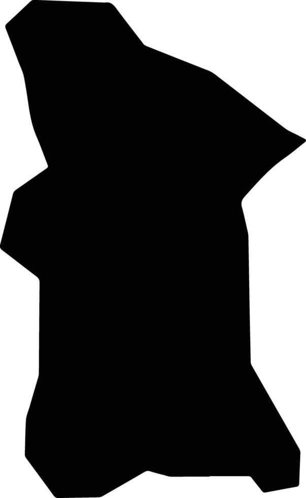 Mawogola Uganda silhouette map vector