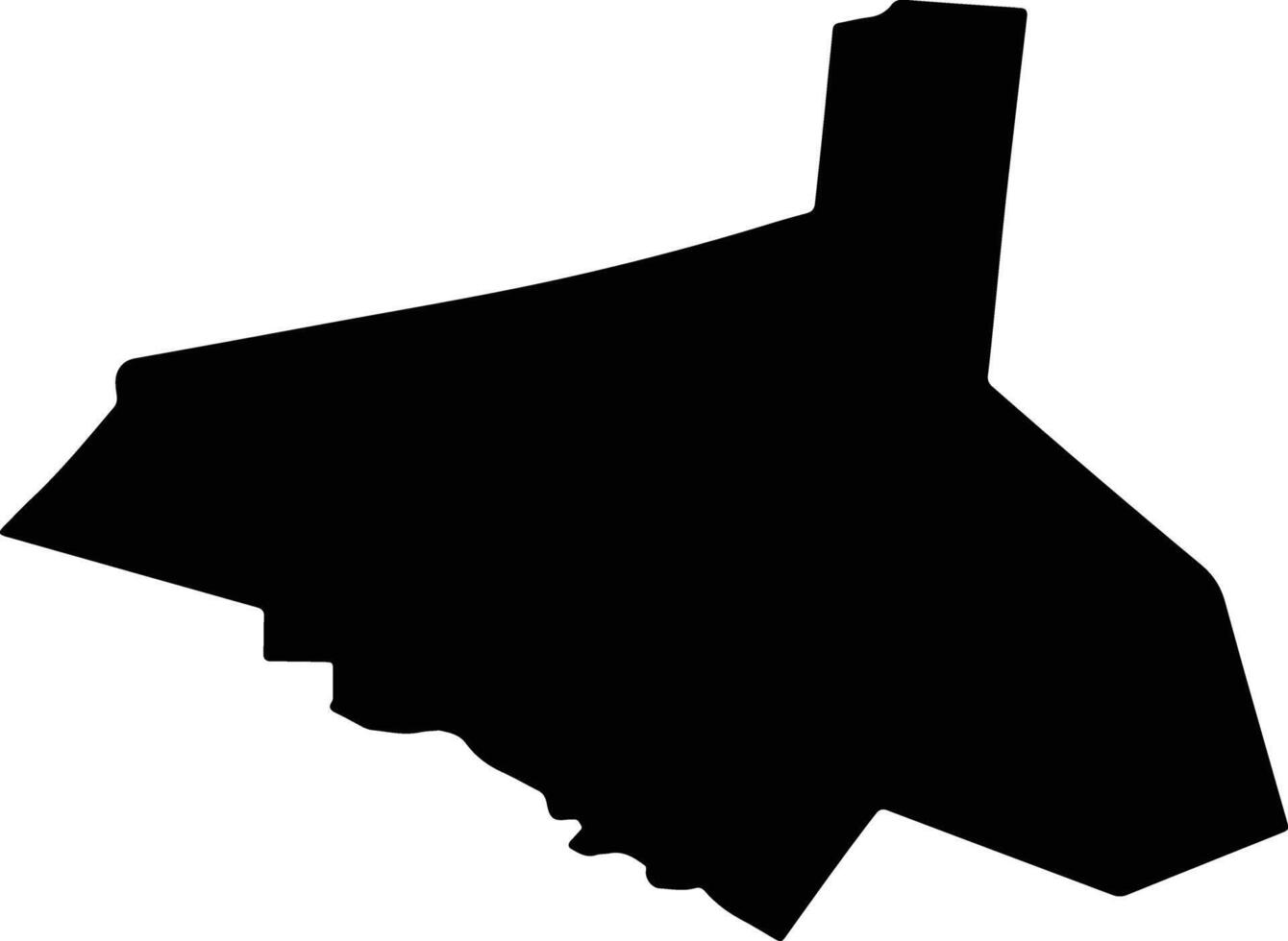 MAVRODIN Romania silhouette map vector