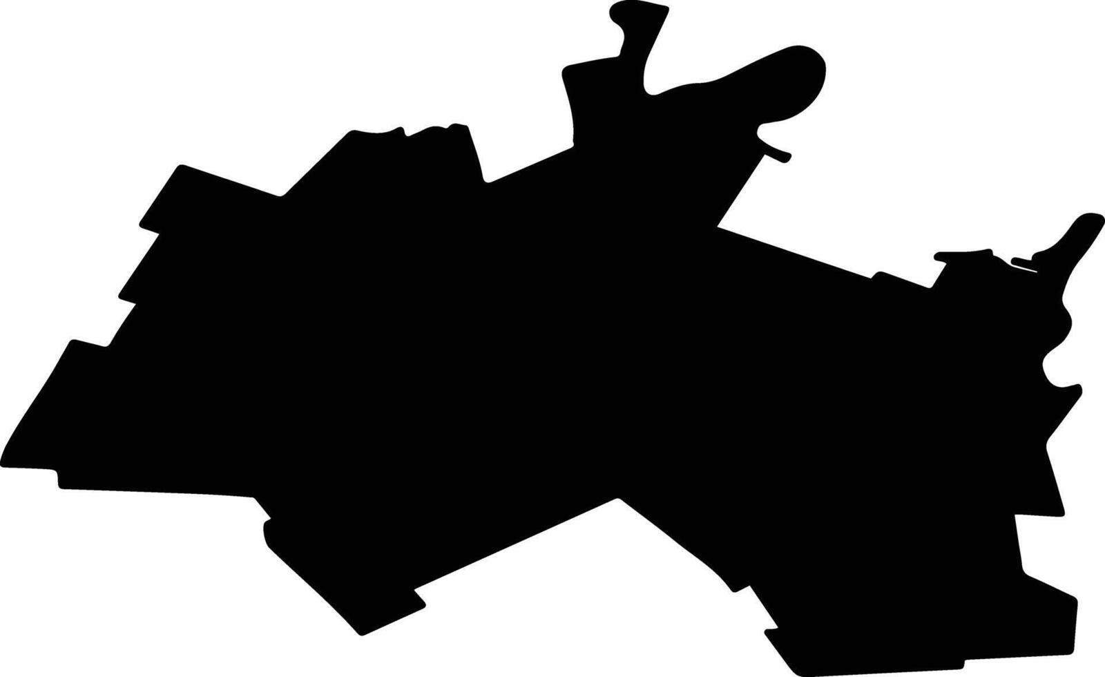 MAXINENI Romania silhouette map vector