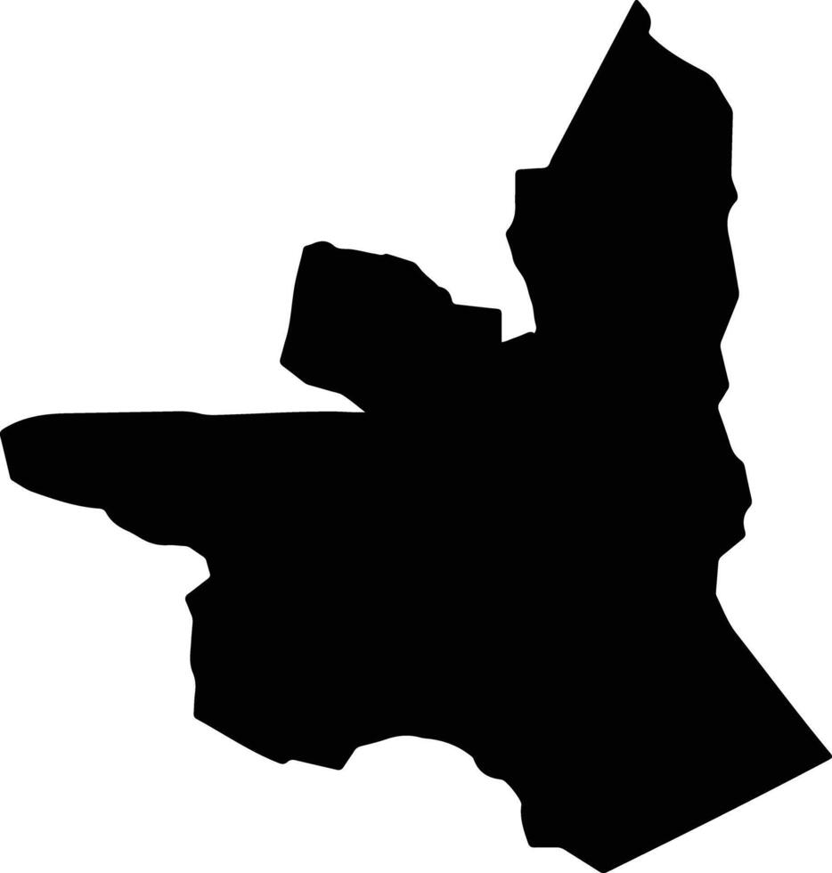 Mayama Congo silhouette map vector