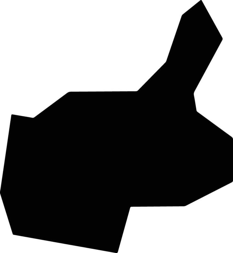 Maymana Afghanistan silhouette map vector