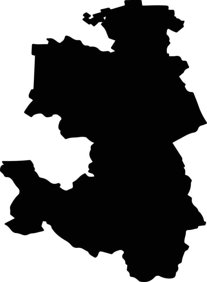 Maykopsky District Russia silhouette map vector