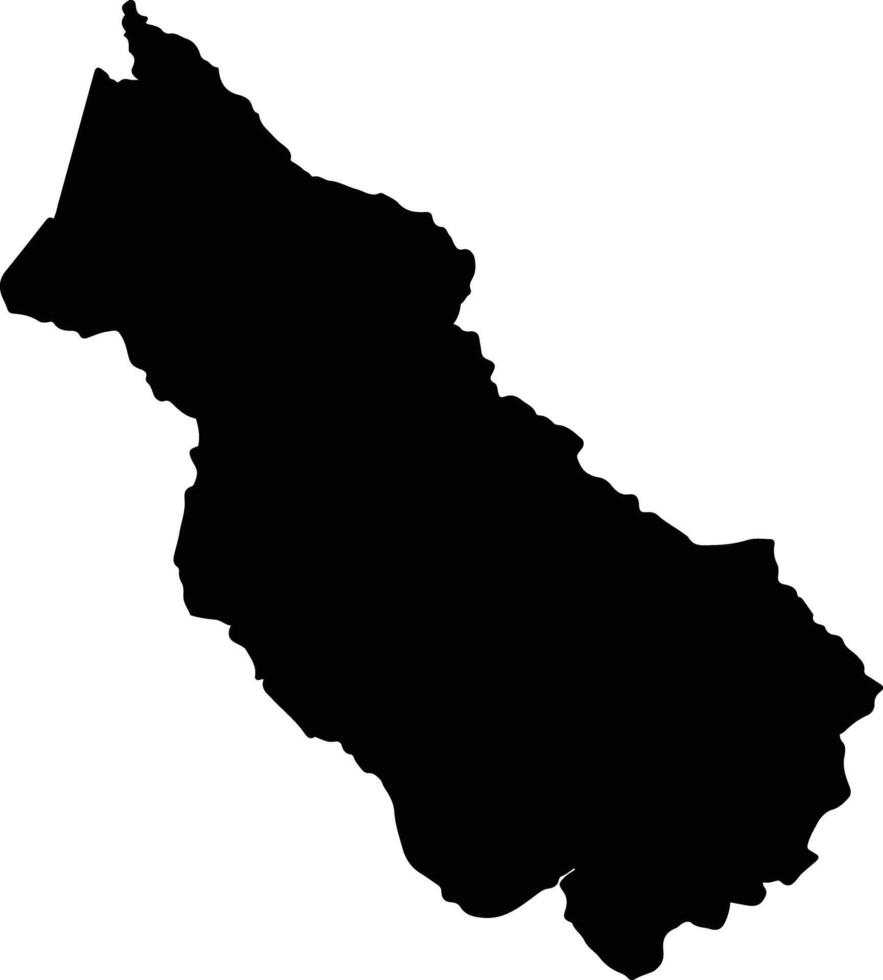 Maynas Peru silhouette map vector