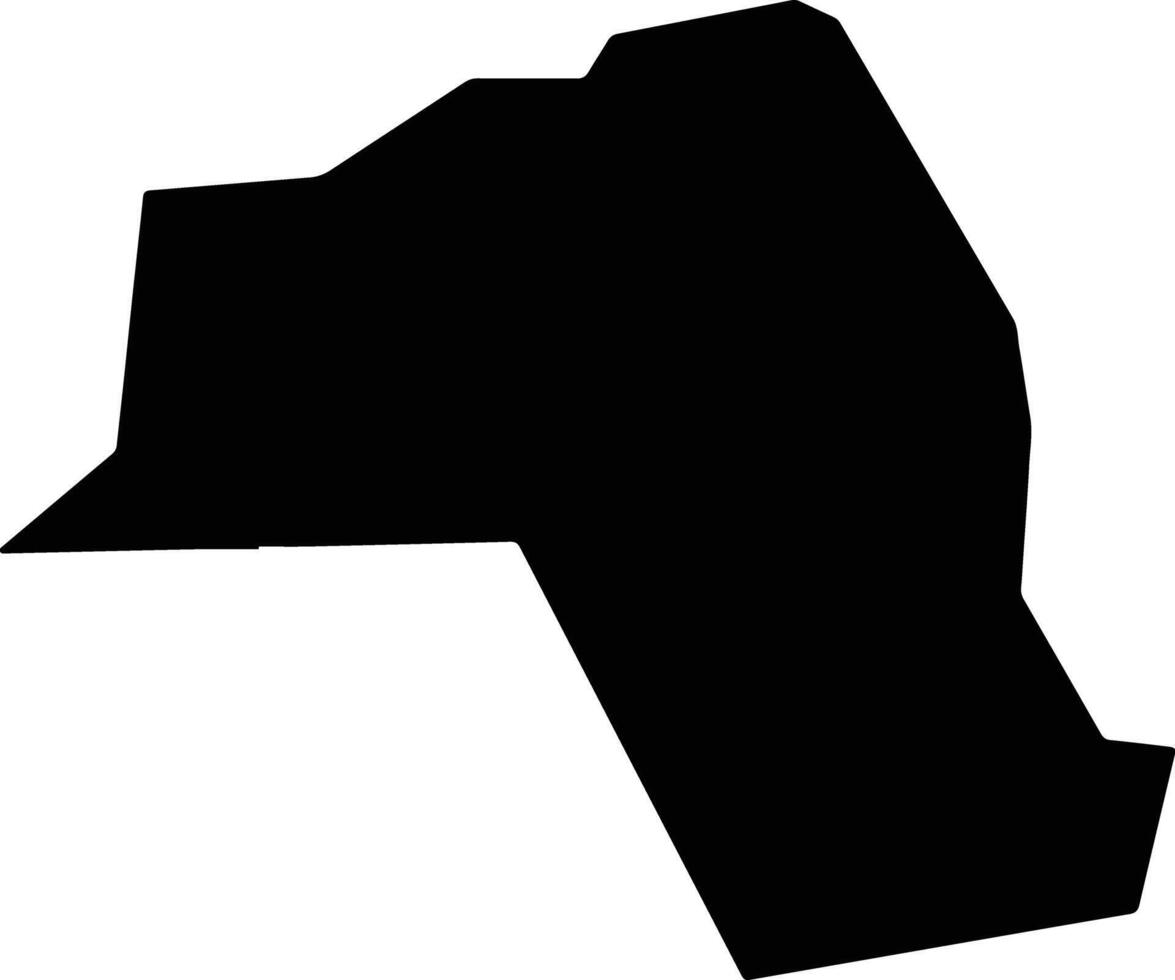 Mayom South Sudan silhouette map vector