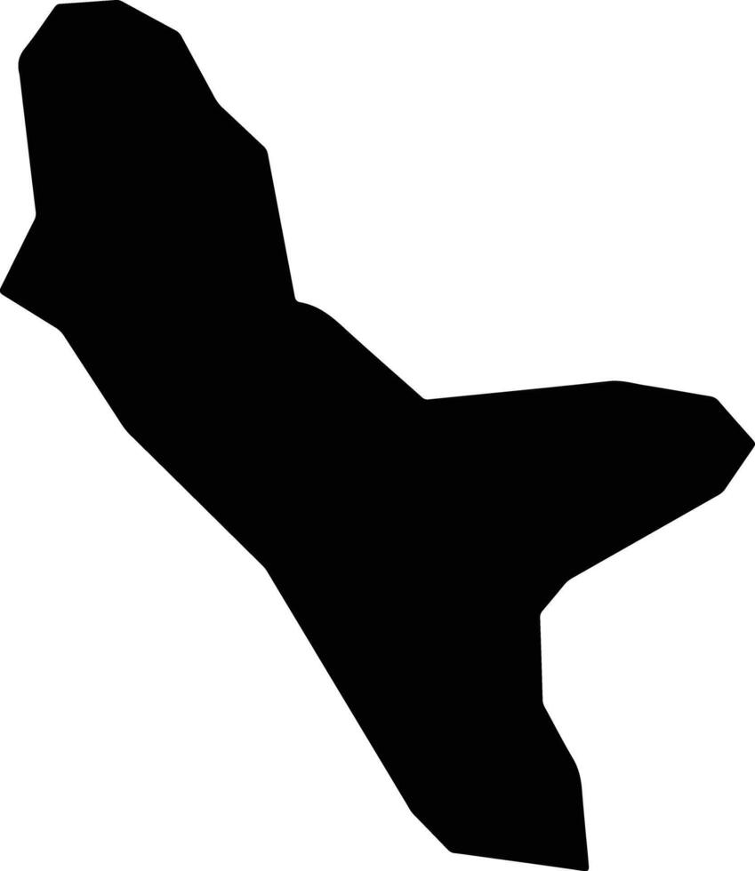 Mayoko Congo silhouette map vector