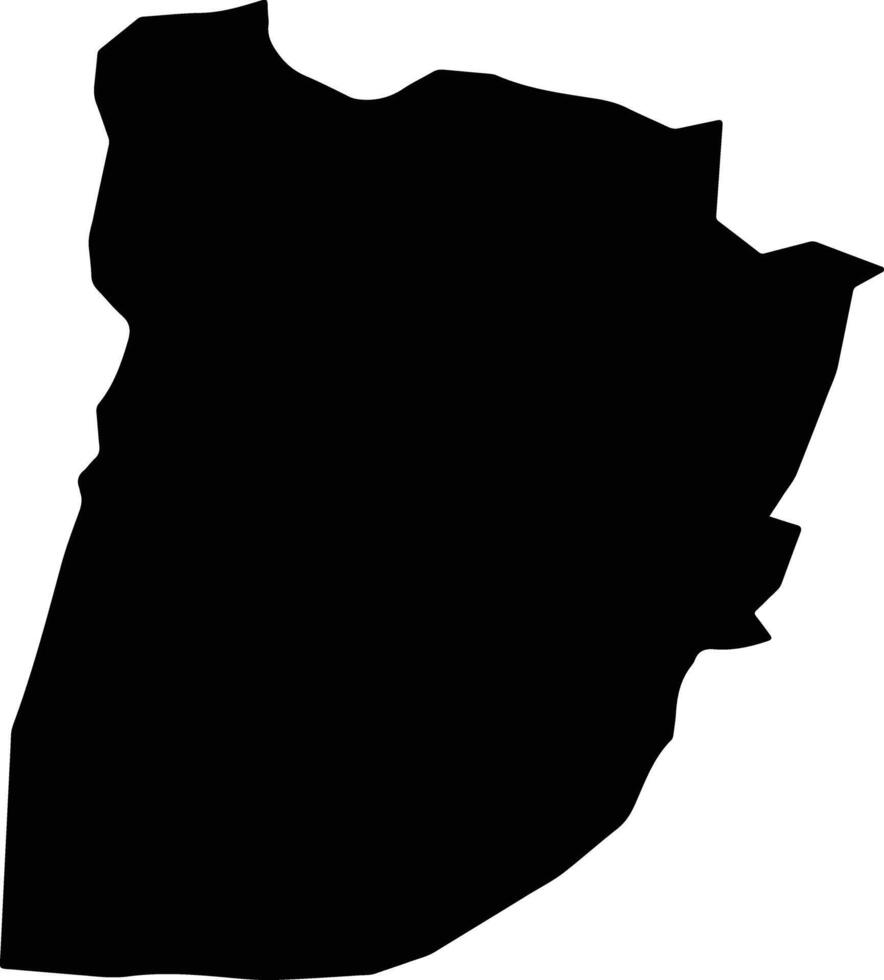 Maywand Afghanistan silhouette map vector