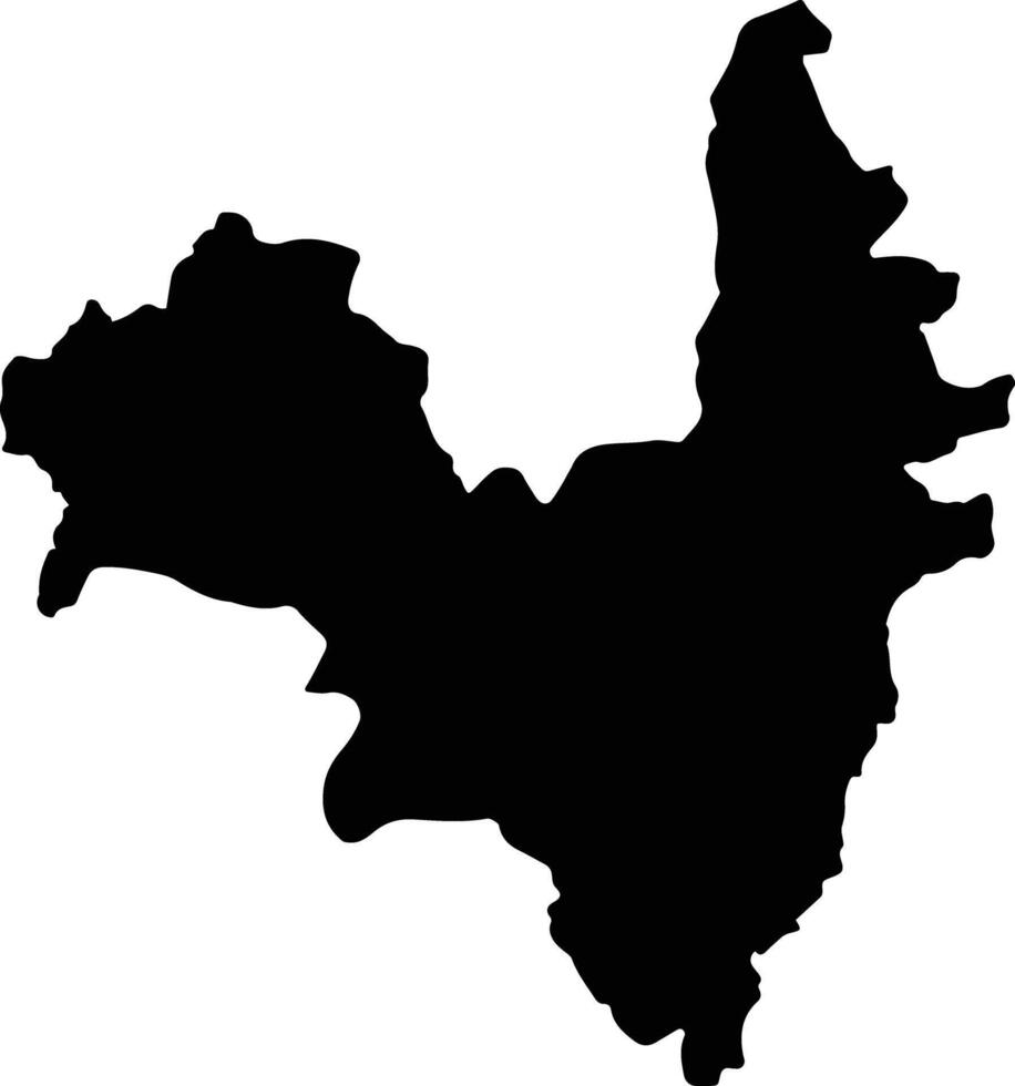 Maysan Saudi Arabia silhouette map vector