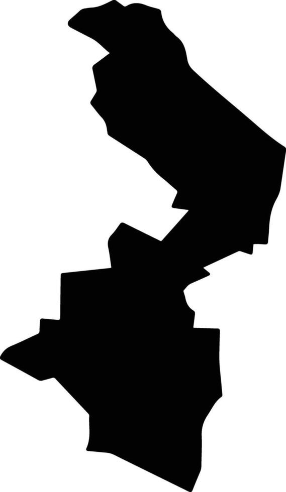 Mazatepec Mexico silhouette map vector