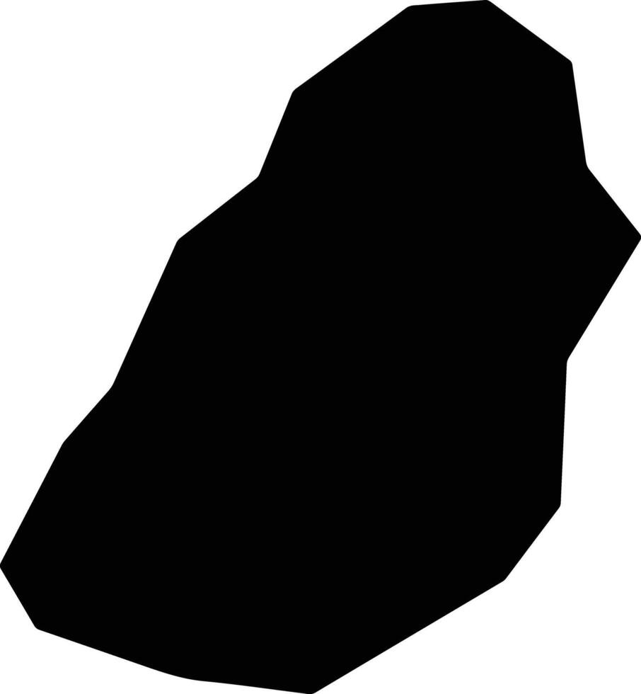 Mbandaka Democratic Republic silhouette map vector