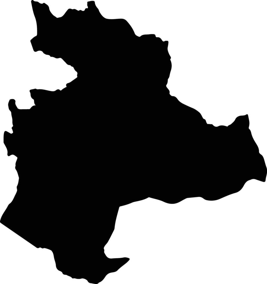Mbala Zambia silhouette map vector