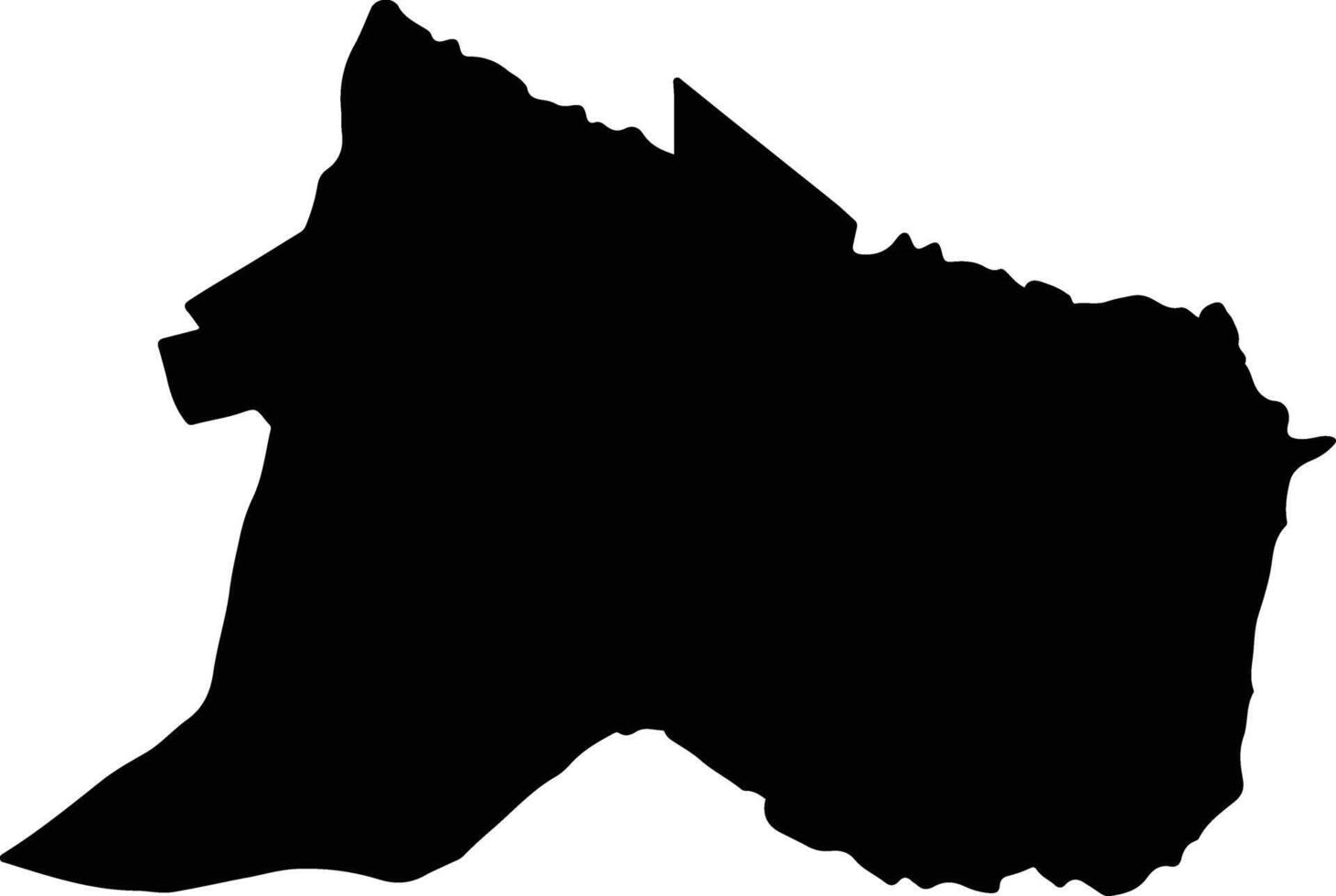 Mberengwa Zimbabwe silhouette map vector