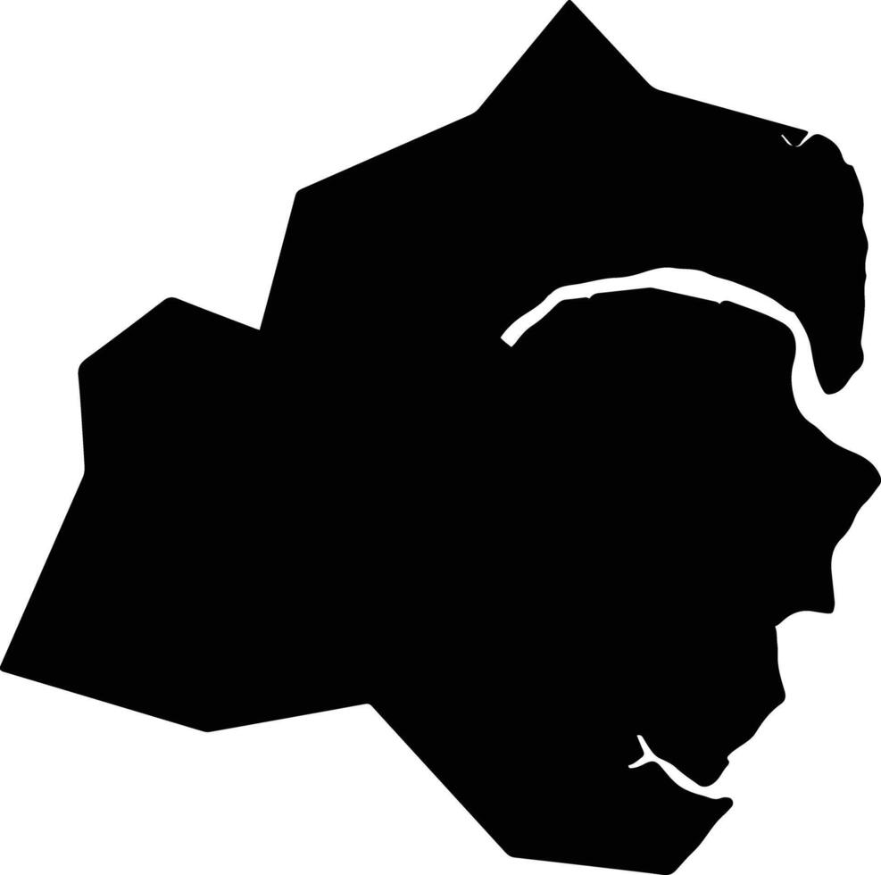 Mbo Nigeria silhouette map vector