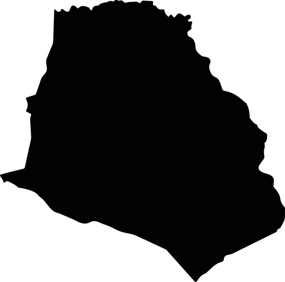 Mbocayaty Paraguay silhouette map vector