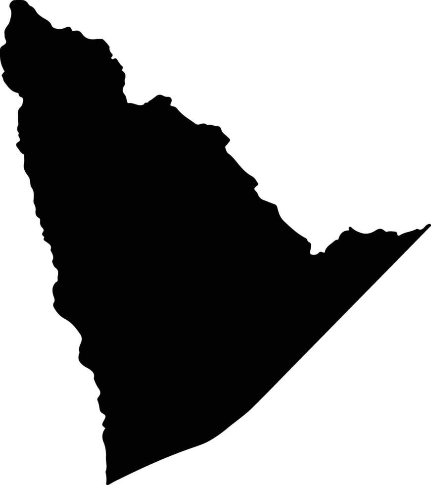 Mbocayaty Del Yhaguy Paraguay silhouette map vector