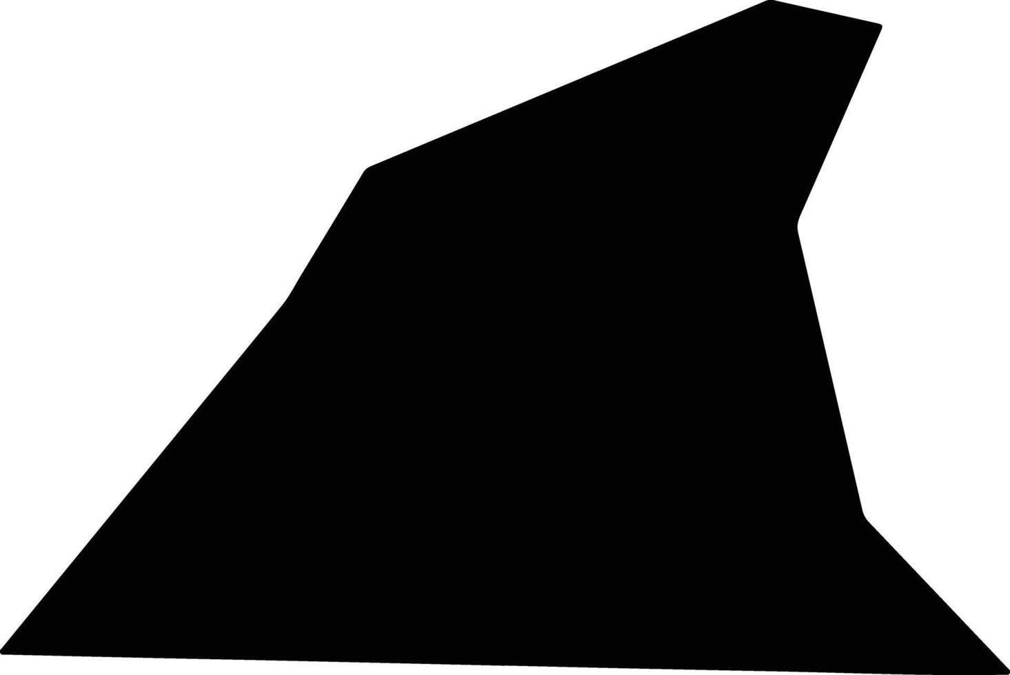 McCreary United States silhouette map vector