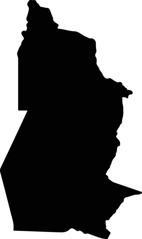 Mecanhelas Mozambique silhouette map vector