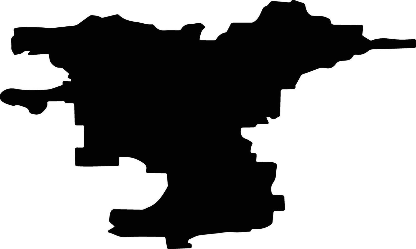 Mechetlinsky District Russia silhouette map vector