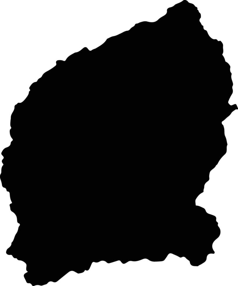 Mecuburi Mozambique silhouette map vector
