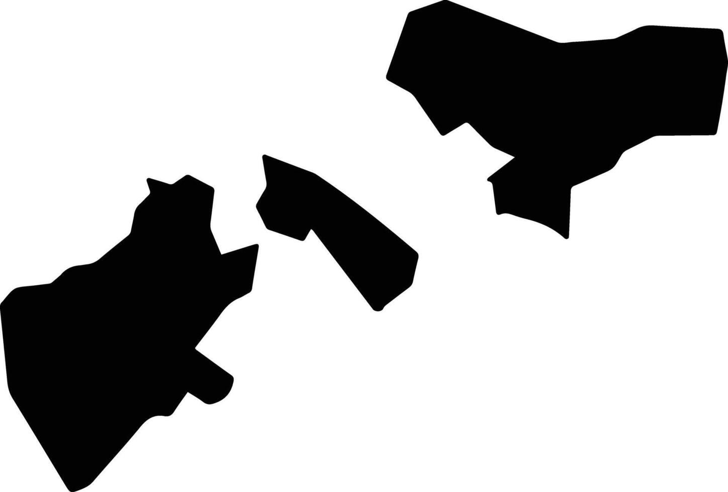 Medalaii Palau silhouette map vector