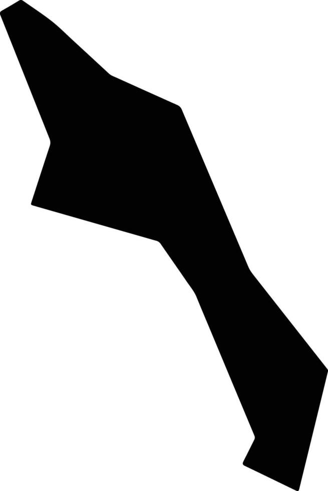 Medani Al Kubra Sudan silhouette map vector