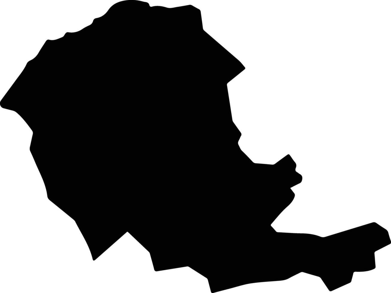 Media Luna Cuba silhouette map vector