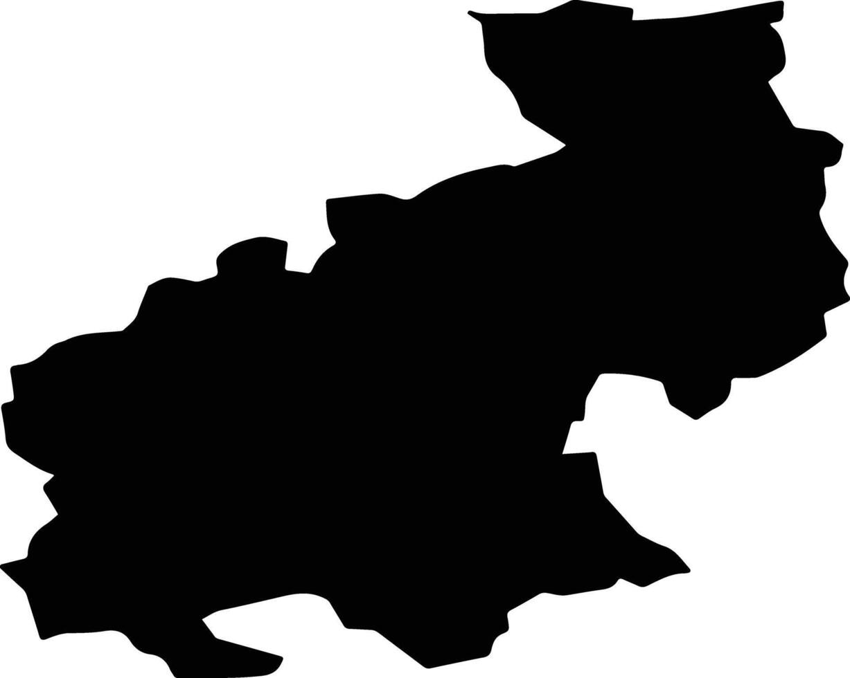 Medvode Slovenia silhouette map vector