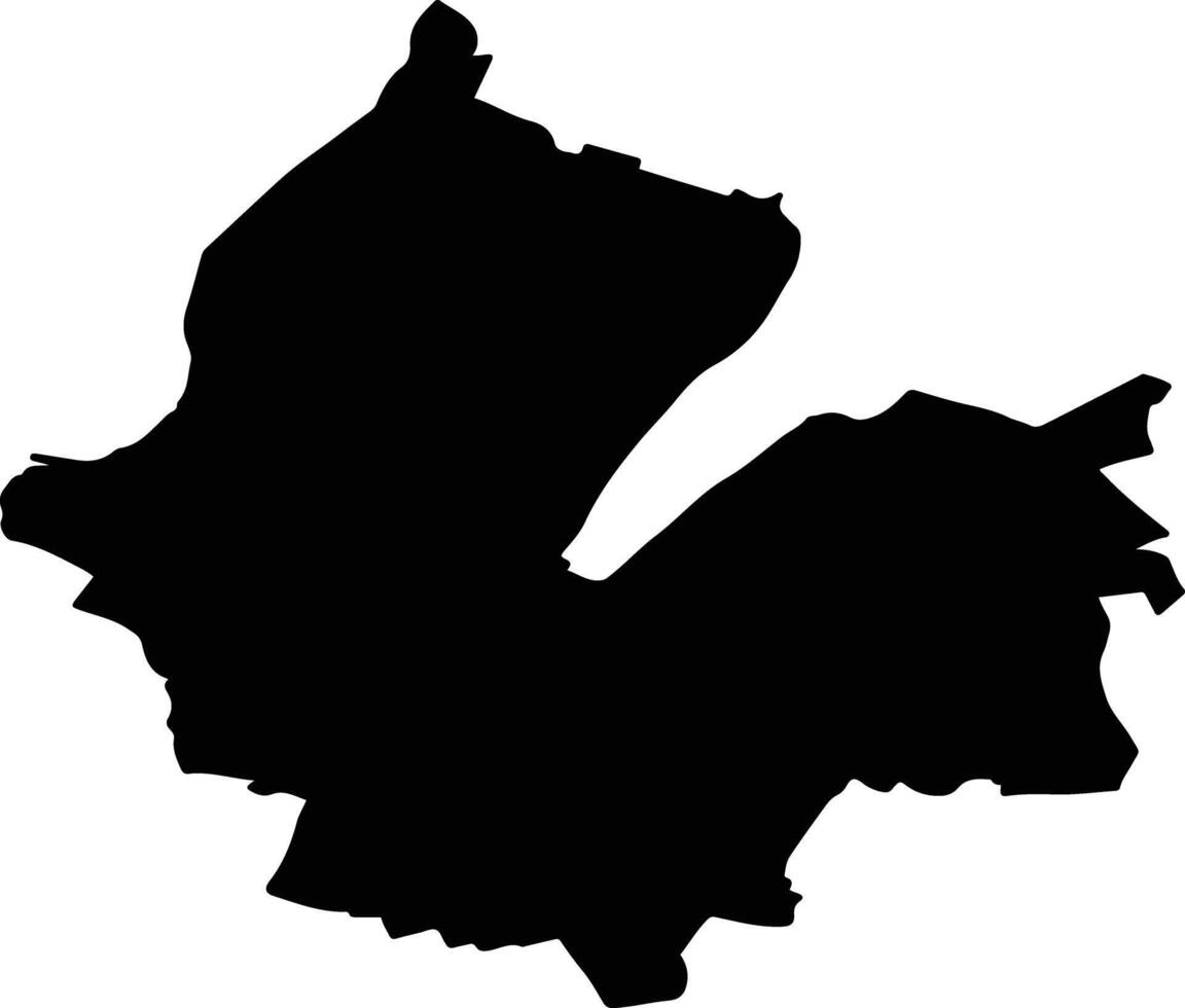 Meerssen Netherlands silhouette map vector