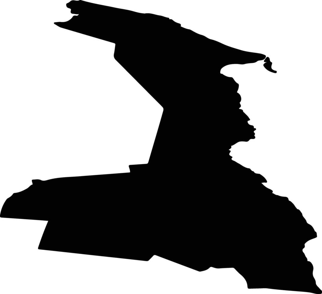 Meeksi vald Estonia silhouette map vector