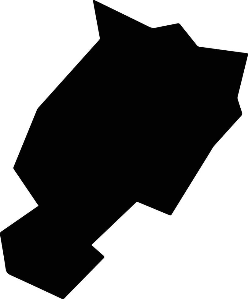 Mefou et Afamba Cameroon silhouette map vector