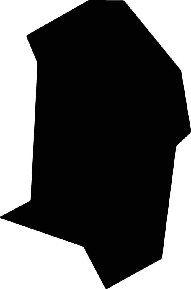 Mefou et Akono Cameroon silhouette map vector