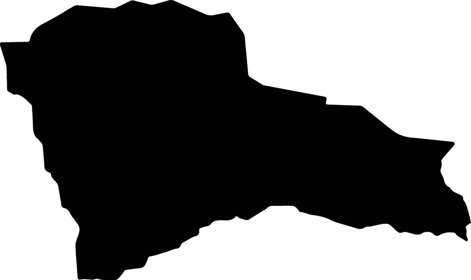 Meghri Armenia silhouette map vector
