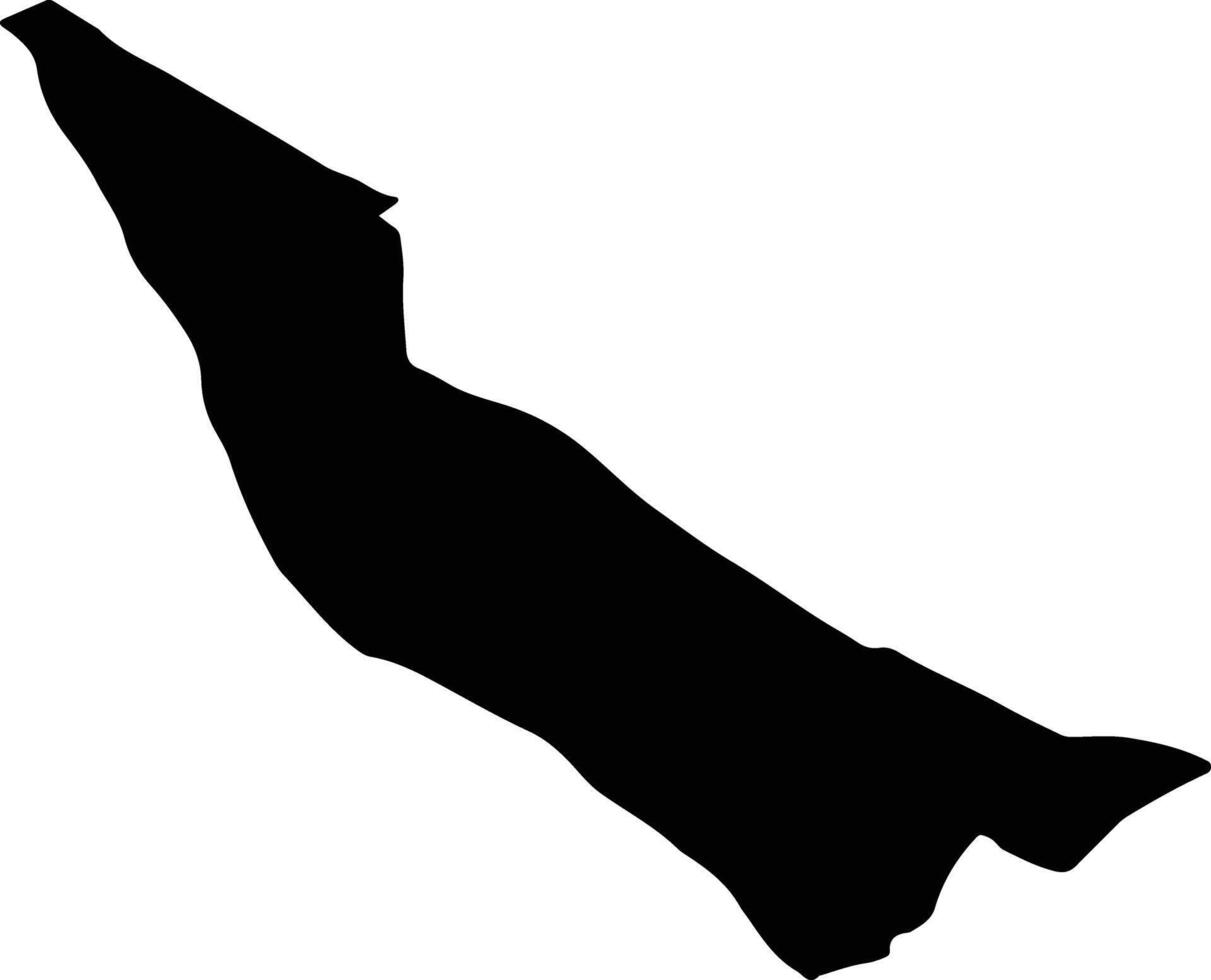 Mehr Iran silhouette map vector