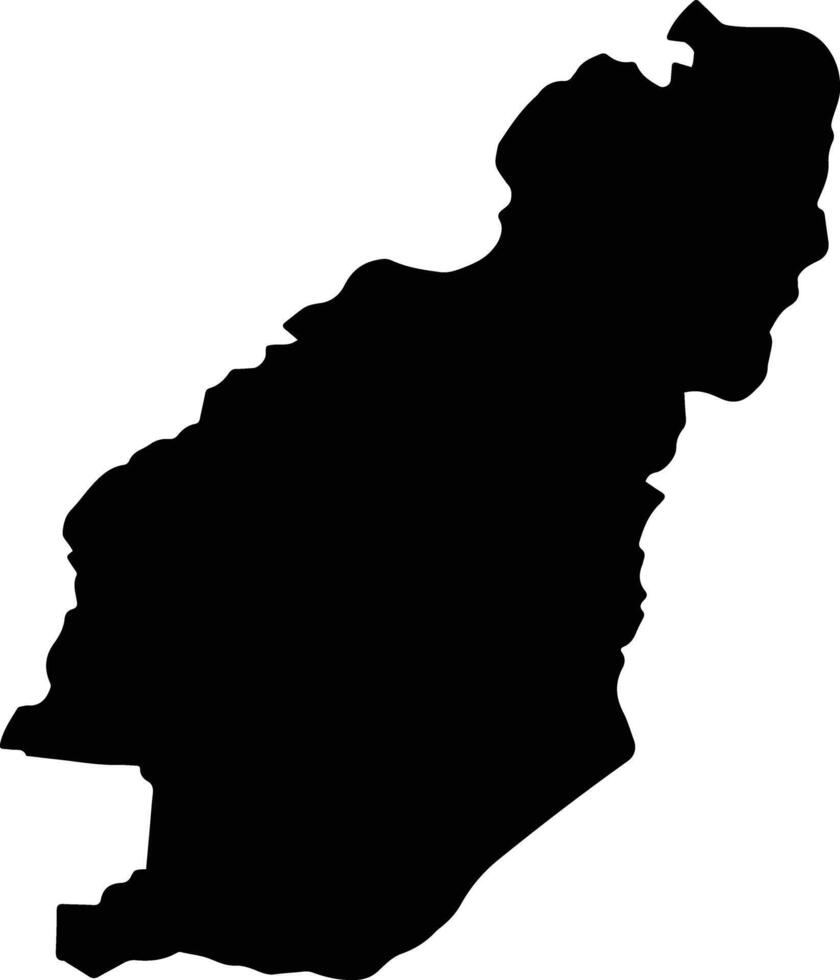 Meinong Taiwan silhouette map vector