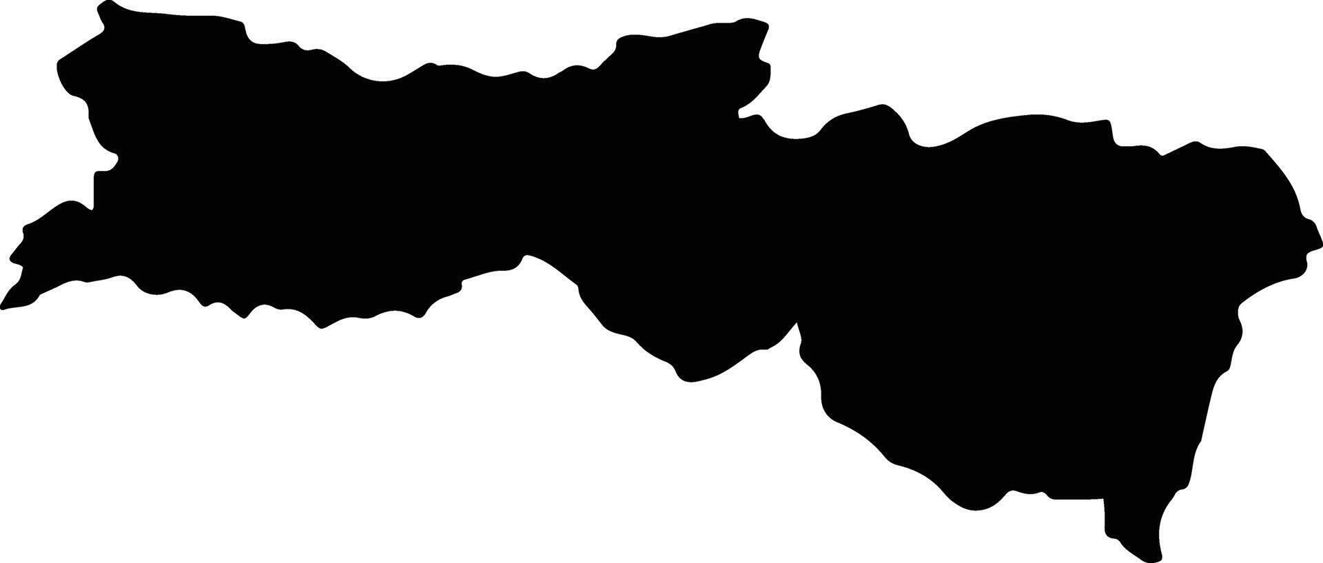 Meishan Taiwan silhouette map vector