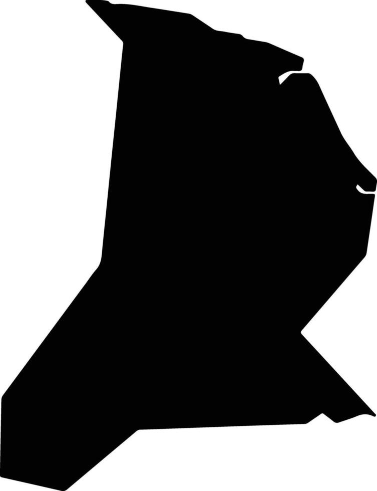 Meiwa Japan silhouette map vector