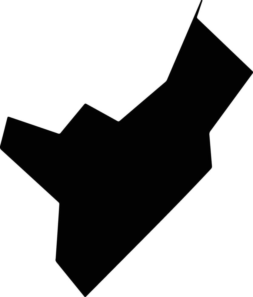 Meizhoushi China silhouette map vector