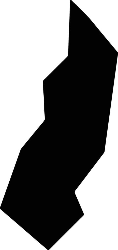 Meitanxian China silhouette map vector