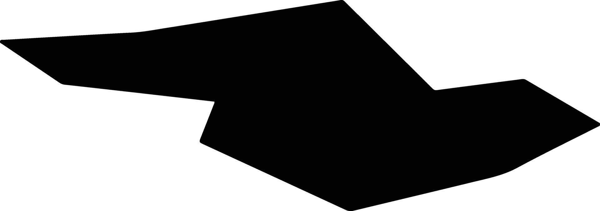 Melanarga Cyprus silhouette map vector