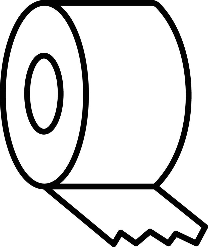 sticky tape icon, a roll of toilet paper icon vector
