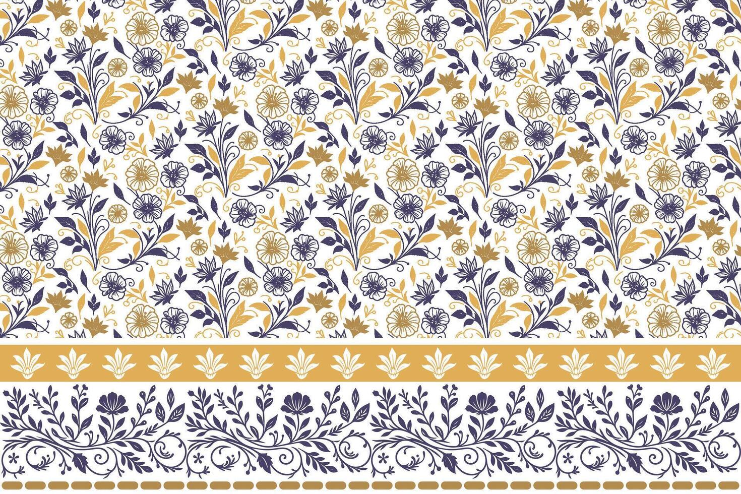 flower and stem sketch pattern. embroidery border in line art style. modern minimal botanical motif. suitable for fashion textile application vector