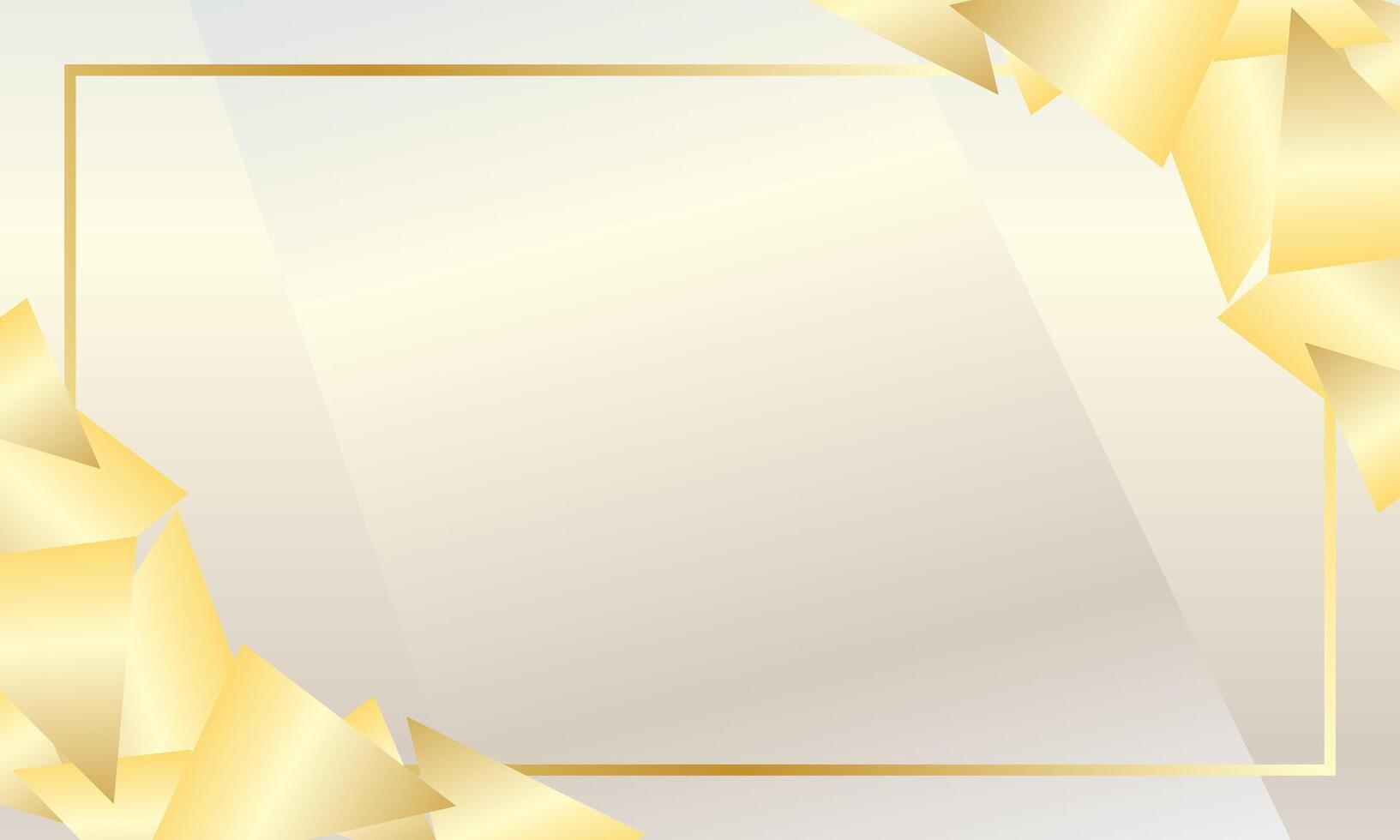 Luxury background with elegant gold frame vector